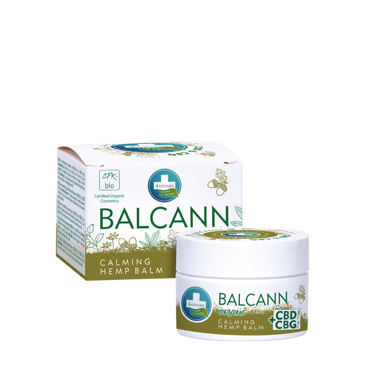 BALCANN CBD & CBG – Bálsamo orgánico regenerador de Cannabis para pieles secas y sensibles