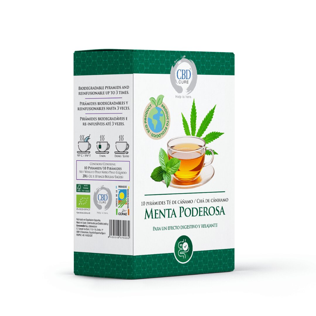 Té de cáñamo con menta